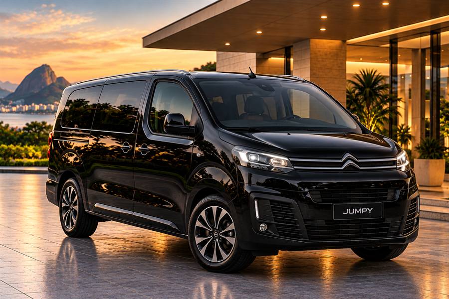 Exterior do Citroën Jumpy — Mini Van Executiva, imagem ilustrativa