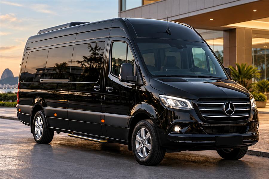 Exterior do Mercedes-Benz Sprinter — Van Executiva, imagem ilustrativa